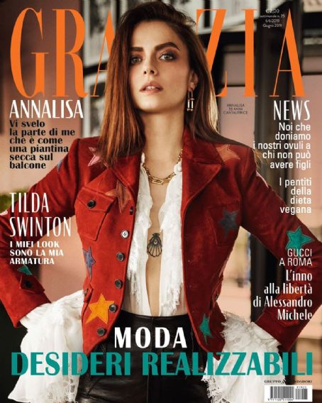 Annalisa Scarrone, Grazia Magazine 06 June 2019 Cover Photo - Italy