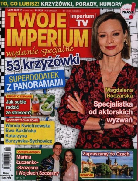 Magdalena Boczarska Twoje Imperium Magazine Cover Poland 29 August 2024