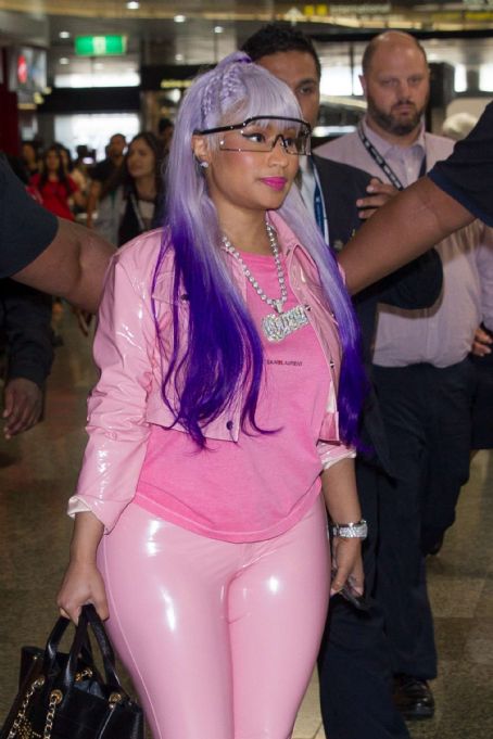 Nicki Minaj at Melbourne airport in Australia