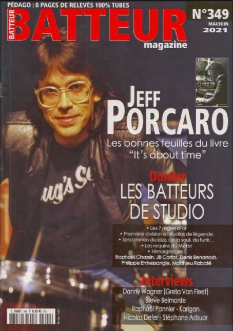 Jeff Porcaro, Batteur Magazine May 2021 Cover Photo - France