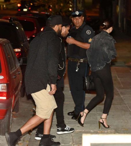Selena Gomez is seen leaving Boris Jazz Club with The Weeknd in Palermo, Buenos Aires, Argentina March 28, 2017