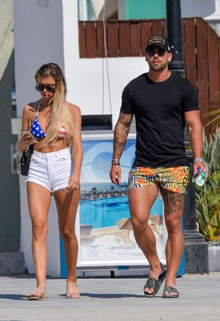 Ellie O’Donnell in Bikini Top and Shorts on holiday in Marbella