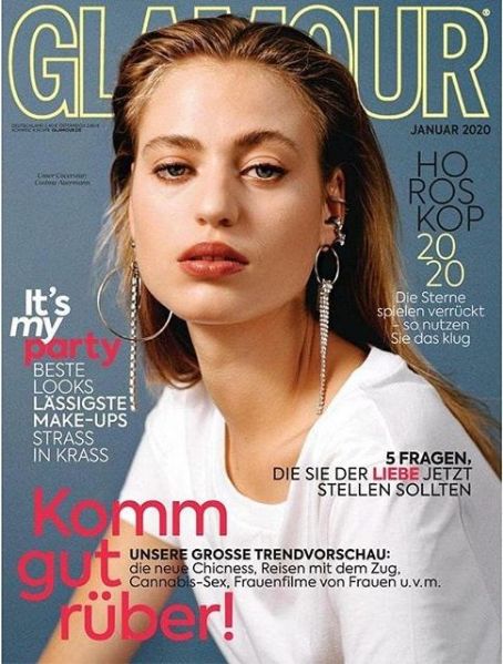 Cosima Auermann Glamour Magazine January 2020 Cover Photo Germany