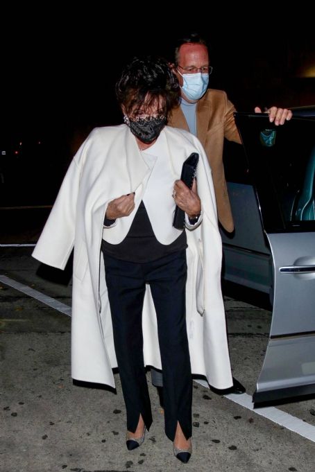 Joan Collins – Out for a dinner date at Craig’s in West Hollywood