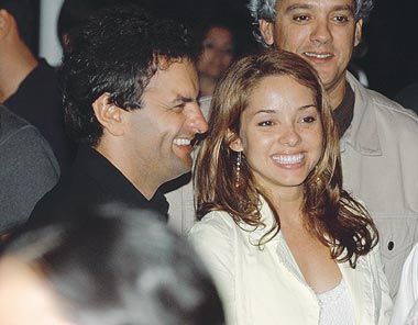 Aécio Neves and Michele Bahiense