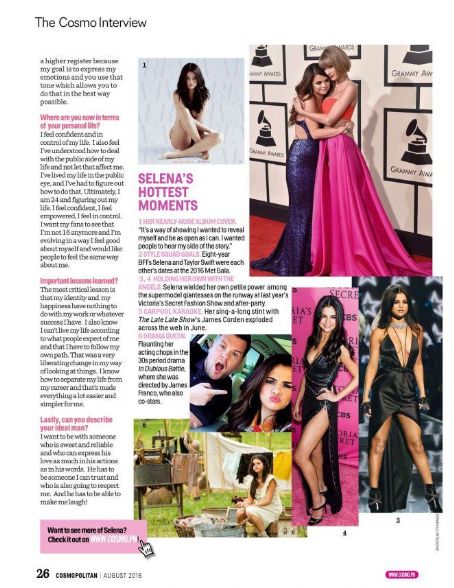 Selena Gomez - Cosmopolitan Magazine Pictorial [Philippines] (August 2016)