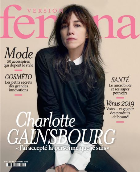 Charlotte Gainsbourg, Version Femina Magazine 07 October 2019 Cover ...