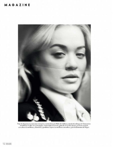 Rita Ora - Elle Magazine Pictorial [Spain] (March 2022)