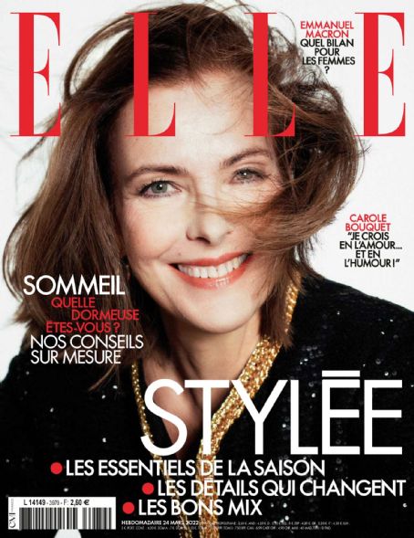 Carole Bouquet, Elle Magazine 24 March 2022 Cover Photo - France