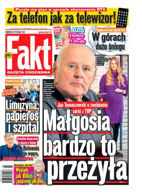 Jan Tomaszewski, Małgorzata Tomaszewska, Fakt Magazine 26 January 2024 ...