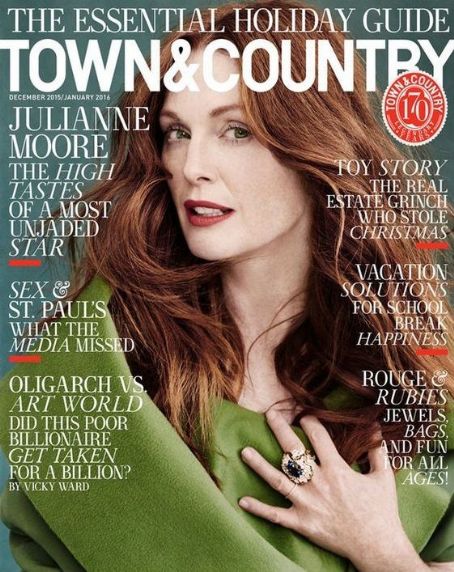 Julianne Moore Town And Country Magazine 20 December 2015 Cover Photo
