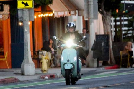 Paris Jackson – Takes her Vespa for a ride in Santa Monica