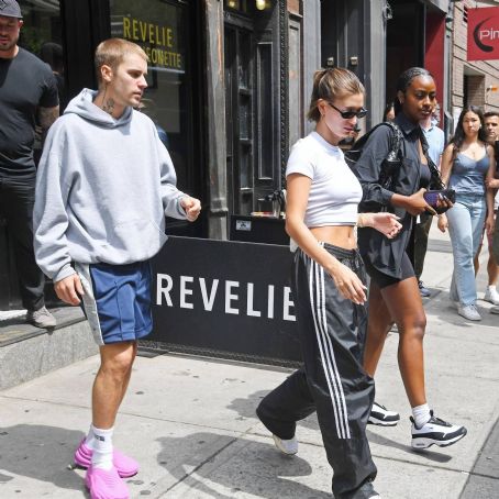 Hailey Bieber – With Justine Skye seen at Gotham Gym in New York