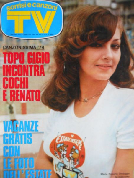 Maria Rosaria Omaggio Tv Sorrisi E Canzoni Magazine 30 June 1974 Cover Photo Italy
