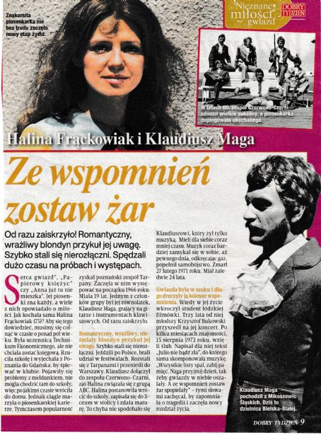 Halina Fr?ckowiak - Dobry Tydzień Magazine Pictorial [Poland] (27 March ...