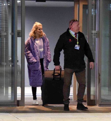 Rachel Riley – Leaving The countdown studios in Manchester
