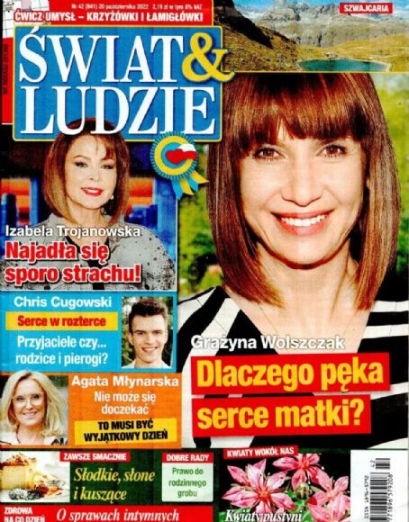 Grazyna Wolszczak Swiat And Ludzie Magazine 20 October 2022 Cover Photo