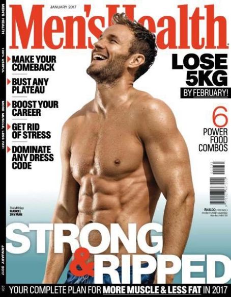 Marcel Snyman, Men's Health Magazine January 2017 Cover Photo - South ...