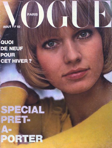 Beska Sorensen, Vogue Magazine August 1973 Cover Photo - France