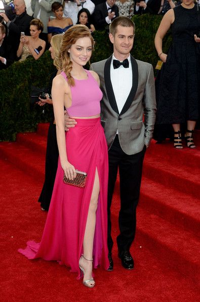Emma Stone and Andrew Garfield: Red Carpet Arrivals at the Met Gala 2014