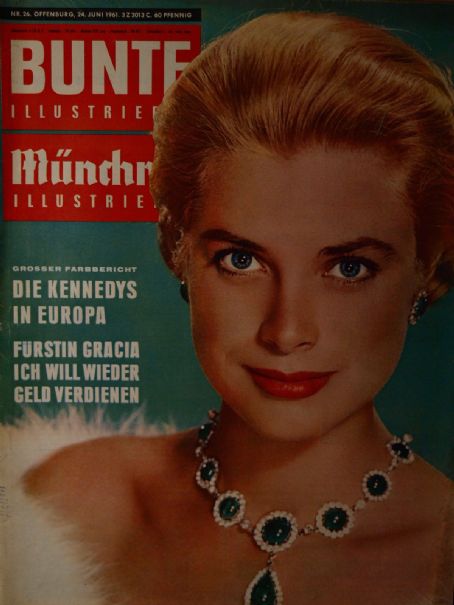 Grace Kelly, Bunte Magazine 24 June 1961 Cover Photo - West Germany