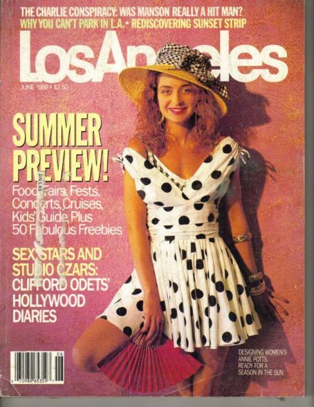 Annie Potts, Los Angeles Magazine June 1988 Cover Photo - United States