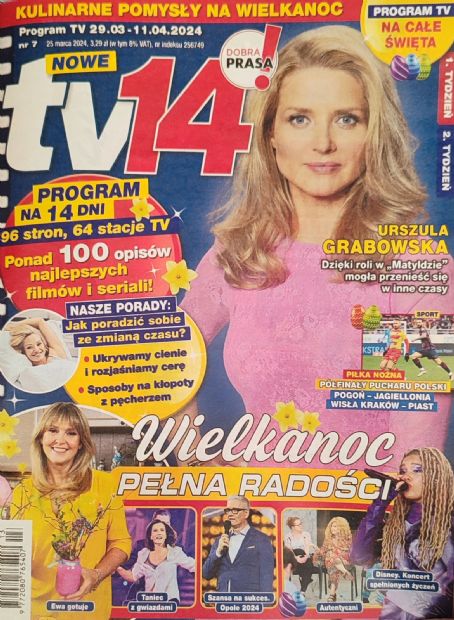 Urszula Grabowska, Tv14 Magazine 29 March 2024 Cover Photo - Poland