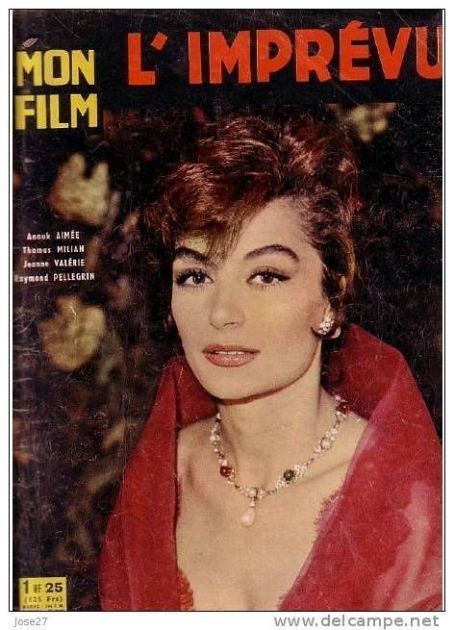 Anouk Aimée - Mon Film Magazine Cover [France] (December 1962)