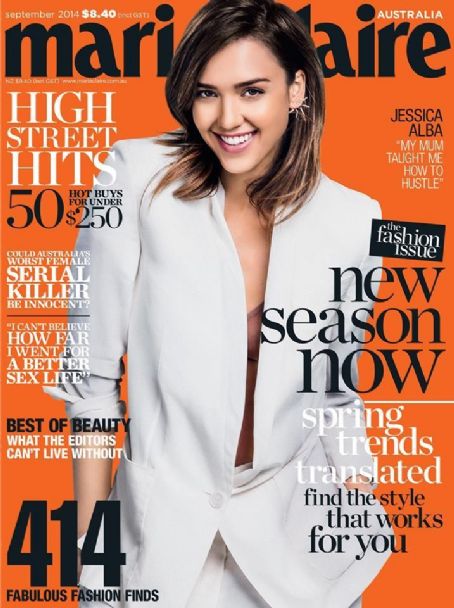 Jessica Alba - Marie Claire Magazine Cover [Australia] (September 2014)