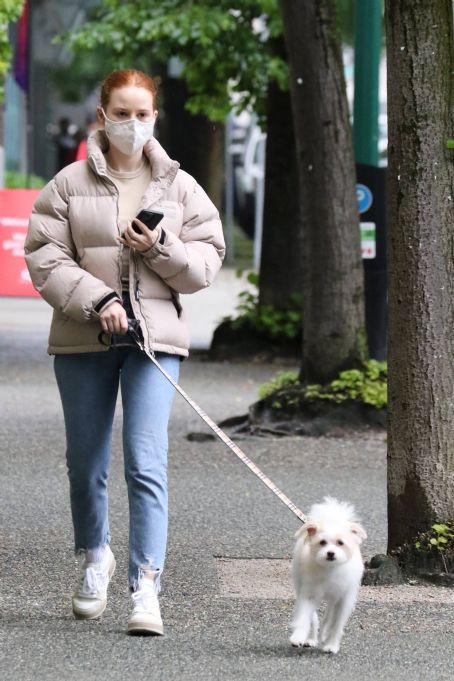 Madelaine Petsch – On a dog walk in Vancouver