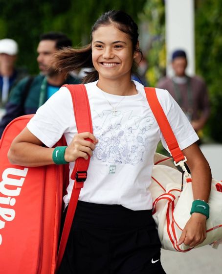 Emma Raducanu – Seen At Practice Session At Wimbledon 2024 - FamousFix