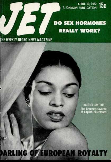 Muriel Smith, Jet Magazine Magazine 10 April 1952 Cover Photo - United 