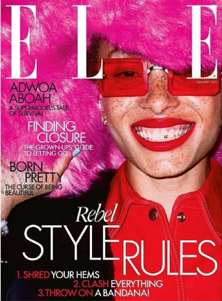 Adwoa Aboah Elle Magazine September 2020 Cover Photo United Kingdom