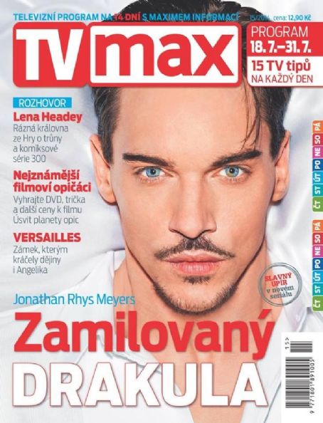 Jonathan Rhys Meyers - TV Max Magazine Cover [Czech Republic] (18 July 2014)