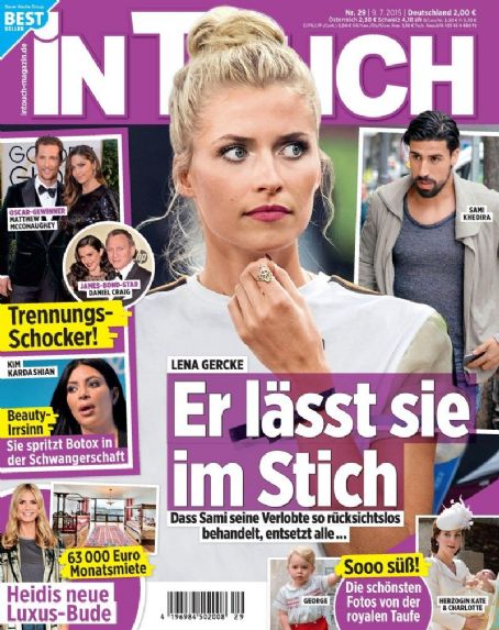 Sami Khedira, Lena Gercke - In Touch Magazine Cover [Germany] (9 July 2015)