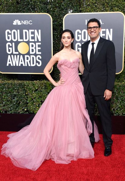 Sam Esmail and Emmy Rossum : 76th Annual Golden Globe Awards Picture ...