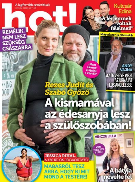 Gyozo Szabo and Judit Rezes - HOT! Magazine Cover [Hungary] (7 February 2019)