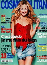 Kate Hudson, Cosmopolitan Magazine September 2005 Cover Photo - France