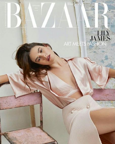 Lily James - Harper's Bazaar Magazine Cover [United Kingdom] (November 2020)