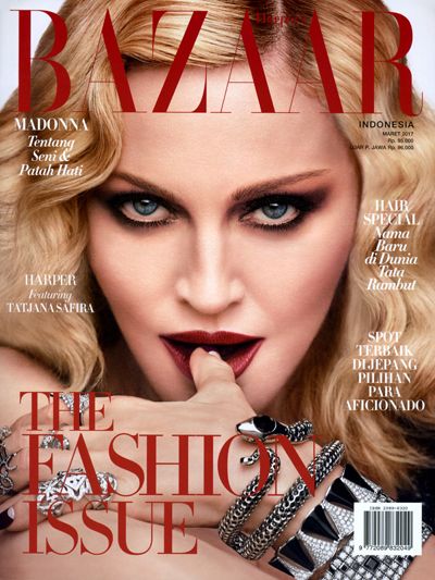 Madonna, Harper's Bazaar Magazine March 2017 Cover Photo - Indonesia