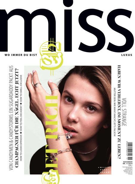 Millie Bobby Brown, Miss Magazine November 2019 Cover Photo - Austria