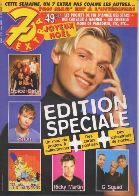 Nick Carter - 7 Extra Magazine Cover [Belgium] (23 December 1997)
