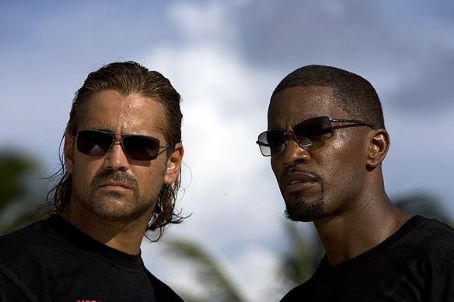 Sonny Crockett (Colin Farrell) and Ricardo Tubbs (Jamie Foxx) in Universal Pictures Miami Vice - 2006