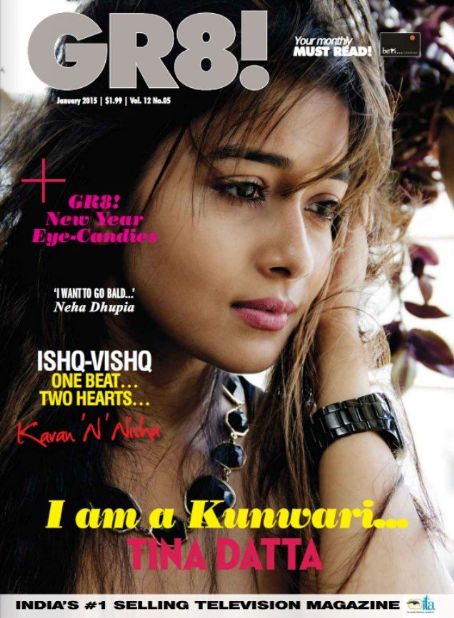Tina Dutta - Gr8! TV Magazine Cover [India] (January 2015)