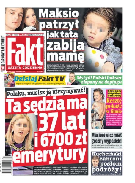 Magdalena Boczarska - Fakt Magazine Cover [Poland] (26 January 2017)