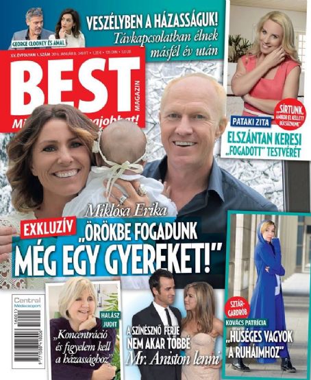 Erika Miklósa and Zsolt Csiszár - BEST Magazine Cover [Hungary] (8 January 2016)
