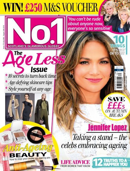 Jennifer Lopez - No.1 Magazine Cover [United Kingdom] (28 July 2016)