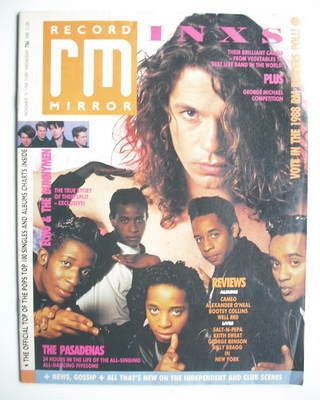 Michael Hutchence - Record Mirror Magazine Cover [United Kingdom] (19 November 1988)