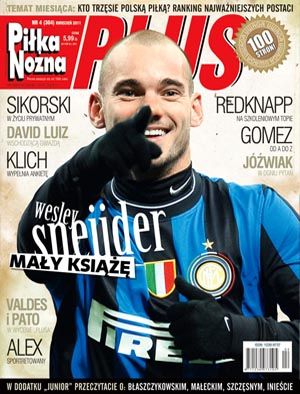 Wesley Sneijder - Pi³ka No¿na Plus Magazine Cover [Poland] (April 2011)