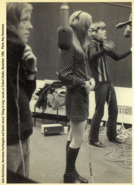 Feathers at Trident studios, November 1968